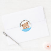Cute Baby Baby shower Sticker (roze) (Envelop)