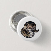Cute Baby Ball Python Button (normaal) (Voorkant /achterkant)