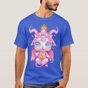 Cute Baby Baphomet Pink Pastel Gothic Kawaii Demon T-shirt
