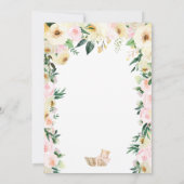Cute Baby Basket Floral Baby shower Kaart (Achterkant)