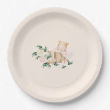 Cute Baby Basket Floral Baby shower