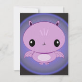 Cute Baby Bat-uitnodigingen Kaart (Voorkant)
