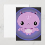 Cute Baby Bat-uitnodigingen Kaart (Voorkant / Achterkant)