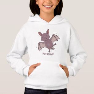 Cute baby bat vliegende cartoon illustratie