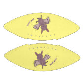 Cute baby bat vliegende cartoon illustratie american football (Panelen)