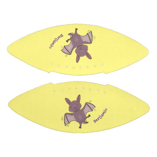 Cute baby bat vliegende cartoon illustratie american football (Panelen)