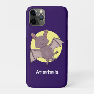 Cute baby bat vliegende cartoon illustratie Case-Mate iPhone case