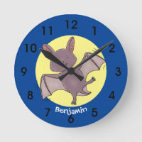 Cute baby bat vliegende cartoon illustratie