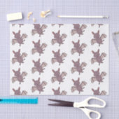 Cute baby bat vliegende cartoon illustratie tissuepapier (Craft)