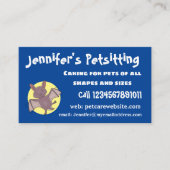 Cute baby bat vliegende cartoon illustratie visitekaartje (Voorkant)