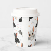 Cute Baby Bats Halloween Paper Cups Papieren Bekers (Links)