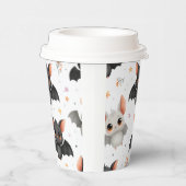 Cute Baby Bats Halloween Paper Cups Papieren Bekers (Rechts)