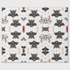 Cute Baby Bats Halloween Wrapping Paper Cadeaupapier