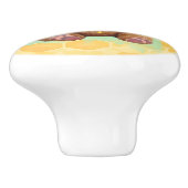 Cute Baby Bear Cup eating Honey Keramische Knop (Zijkant)