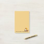Cute Baby Beaver Post-it® Notes (Op bureau)