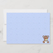 Cute Baby Beer Baby shower Invitation Kaart (Achterkant)