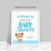 Cute Baby Beer Baby shower Welkomstteken - Boy Poster