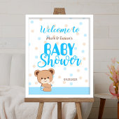 Cute Baby Beer Baby shower Welkomstteken - Boy Poster