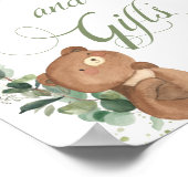 Cute Baby Beer Eucalyptus Greenery Kaarten and Gif Poster (Hoek)