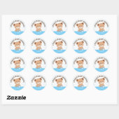 Cute Baby Beer Sticker (blauw) (Vel)