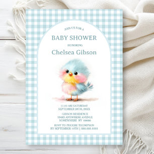 Cute Baby Bird Baby Shower Kaart