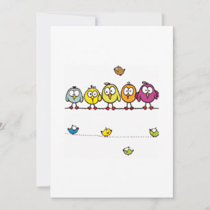 Cute baby bird voor je leuke uitnodiging