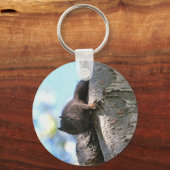 Cute Baby Black Squirrel Sleutelhanger (Voorkant)