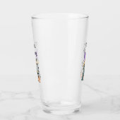 Cute Baby Blue en Black Elegant Funny Dog Glas (Links)