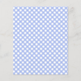 Cute Baby Blue Gingham Patroonpapier
