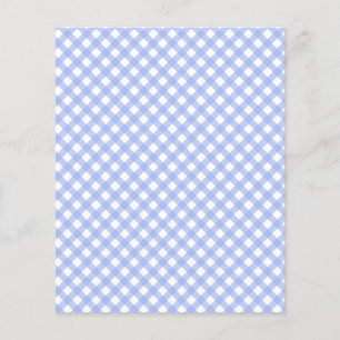Cute Baby Blue Gingham Patroonpapier