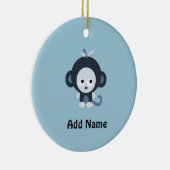 Cute Baby Blue Monkey Keramisch Ornament (Rechts)