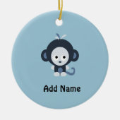 Cute Baby Blue Monkey Keramisch Ornament (Voorkant)