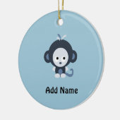 Cute Baby Blue Monkey Keramisch Ornament (Links)