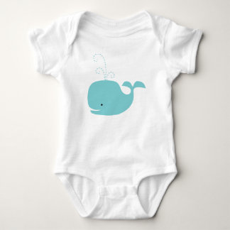 Cute Baby Blue Ocean Whale Romper