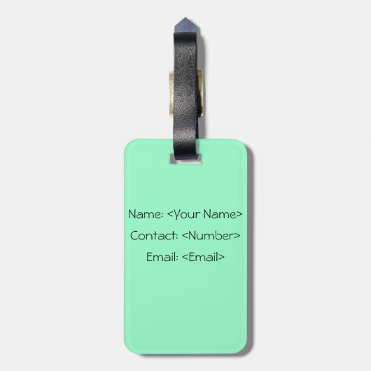 Cute Baby Blue Penguin Vector Art Bagagelabel (Achterkant verticaal)