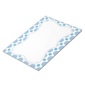 Cute Baby Blue Polka Dots Notitieblok (Schuin)