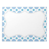 Cute Baby Blue Polka Dots Notitieblok (Voorkant)