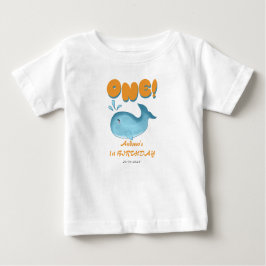 Cute Baby Blue Whale 1st Birthday