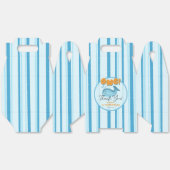 Cute Baby Blue Whale 1st Birthday Bedankdoosjes (Ongevouwen)