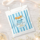 Cute Baby Blue Whale 1st Birthday Bedankzakje (Geknipt)