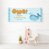 Cute Baby Blue Whale 1st Birthday Spandoek (Insitu)