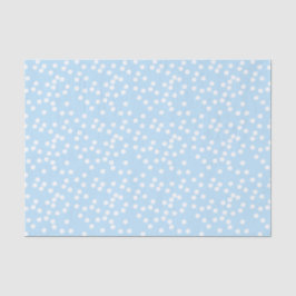 Cute Baby Blue & White Confetti / Polkadots Tissuepapier