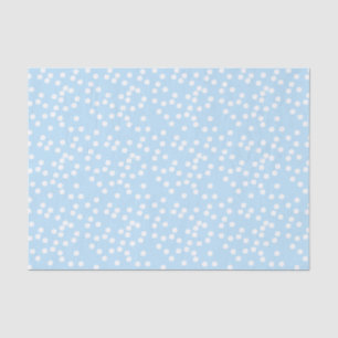 Cute Baby Blue & White Confetti / Polkadots Tissuepapier