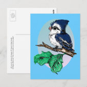 Cute Baby Bluejay Briefkaart (Voorkant / Achterkant)