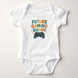 Cute baby-body met gamen en toekomstige gamer romper