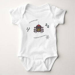 Cute baby body suit nursery rhyme itsy bitsy spin romper