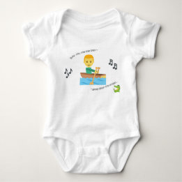Cute baby bodysuit crème Rhyme Rij je boot