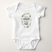 Cute Baby Bodysuit, geen mama Bodysuit. Romper (Voorkant)