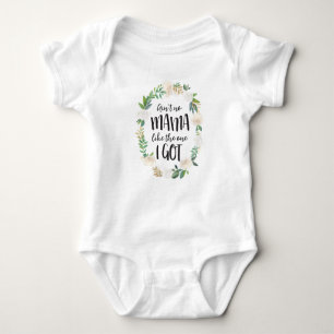 Cute Baby Bodysuit, geen mama Bodysuit. Romper