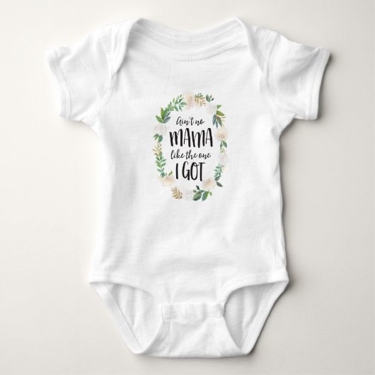 Cute Baby Bodysuit, geen mama Bodysuit. Romper (Voorkant)